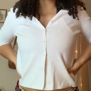 White trendy Cardigan